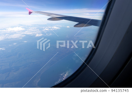 Scenery from the window of the airplane Scenery from the window of the airplane 94135745