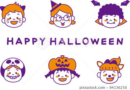Halloween child costume illustration simple 94136258