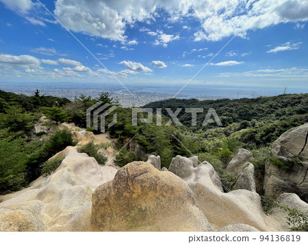 Rokko Mountain Range Ashiya Rock Garden Pillar Rock Rokko Mountain Range Ashiya Rock Garden Pillar Rock 94136819