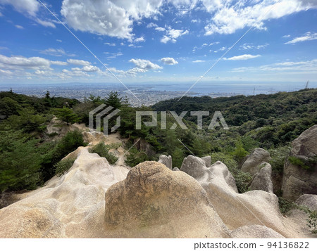 Rokko Mountain Range Ashiya Rock Garden Pillar Rock Rokko Mountain Range Ashiya Rock Garden Pillar Rock 94136822