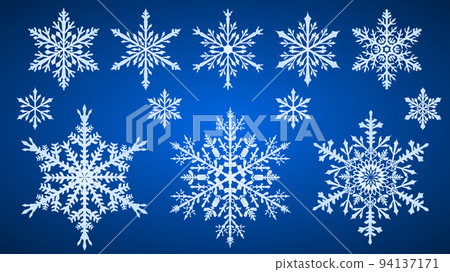 Set of snowflakes Set of snowflakes 94137171
