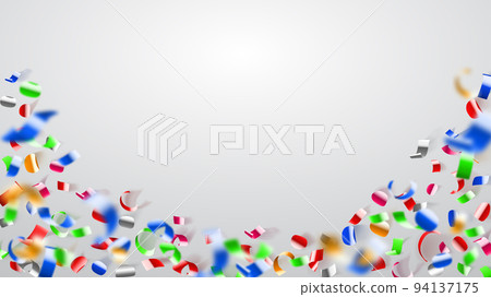 Abstract background of confetti and serpentine 94137175