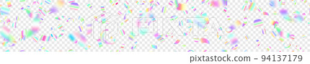 Banner of confetti and serpentine Banner of confetti and serpentine 94137179