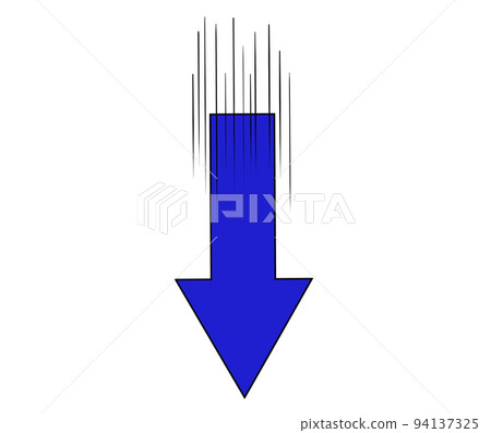 有速度感的藍色箭頭 有速度感的藍色箭頭 94137325