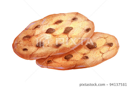 Watercolor isolated illustration of Cookies Watercolor isolated illustration of Cookies 94137581