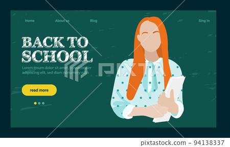 landing page template with globe, glasses and stack of textbooks.Back to school landing page template. Outline web banner on white backdrop. Vector outline illustration. Concept website page. landing page template with globe, glasses and stack of textbooks.Back to school landing page template. Outline web banner on white backdrop. Vector outline illustration. Concept website page. 94138337