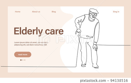 Programs for Seniors Landing Page Template. Elderly Health Care. Elderly care. Cartoon People Vector Illustration. Programs for Seniors Landing Page Template. Elderly Health Care. Elderly care. Cartoon People Vector Illustration. 94138516