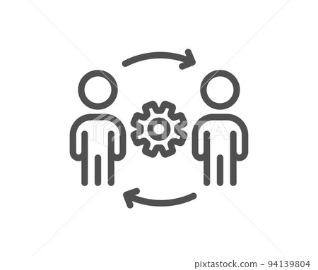 Engineering team line icon. Engineer or architect group sign. Working process symbol. Quality design element. Linear style engineering team icon. Editable stroke. Vector Engineering team line icon. Engineer or architect group sign. Working process symbol. Quality design element. Linear style engineering team icon. Editable stroke. Vector 94139804