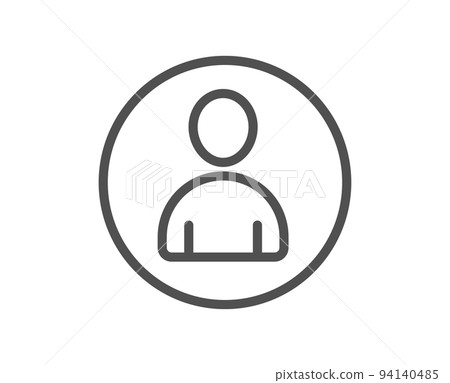 User line icon. Profile Avatar sign. Person silhouette symbol. Quality design element. Linear style avatar icon. Editable stroke. Vector User line icon. Profile Avatar sign. Person silhouette symbol. Quality design element. Linear style avatar icon. Editable stroke. Vector 94140485
