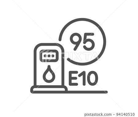 Petrol station line icon. Filling station sign.... - Stock Illustration ...