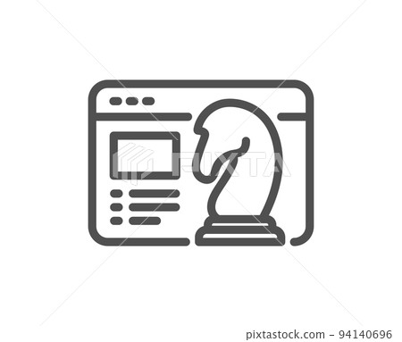 Seo strategy line icon. Search engine optimization sign. Analytics chess symbol. Quality design element. Linear style seo strategy icon. Editable stroke. Vector Seo strategy line icon. Search engine optimization sign. Analytics chess symbol. Quality design element. Linear style seo strategy icon. Editable stroke. Vector 94140696