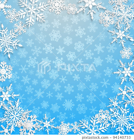 Christmas background of snowflakes Christmas background of snowflakes 94140733