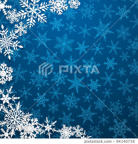 Christmas background of snowflakes 94140738