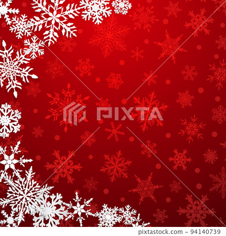 Christmas background of snowflakes 94140739