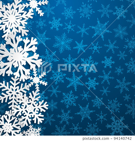 Christmas background of snowflakes Christmas background of snowflakes 94140742