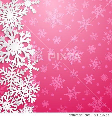 Christmas background of snowflakes 94140743