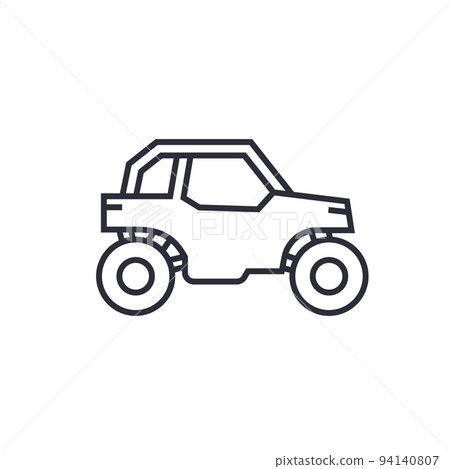 UTV icon, buggy car line vector 94140807
