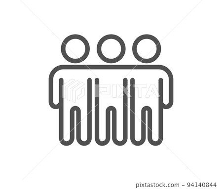 Friendship line icon. Friends group sign. Assistance business symbol. Quality design element. Linear style friendship icon. Editable stroke. Vector Friendship line icon. Friends group sign. Assistance business symbol. Quality design element. Linear style friendship icon. Editable stroke. Vector 94140844