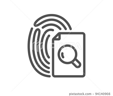 Inspect line icon. Research documents sign. Search file symbol. Quality design element. Linear style inspect icon. Editable stroke. Vector Inspect line icon. Research documents sign. Search file symbol. Quality design element. Linear style inspect icon. Editable stroke. Vector 94140908