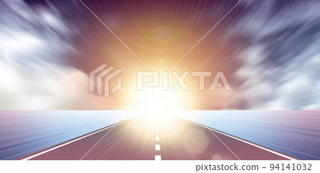 First sunrise landscape background material 94141032