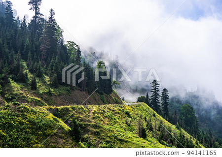 Caucasus mountain in georgian region Guria 94141165
