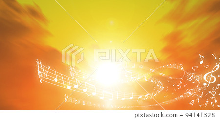 Sun landscape background material 94141328