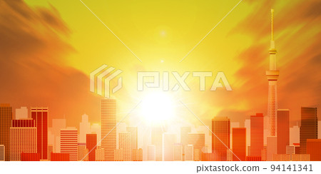 Sun landscape background material 94141341