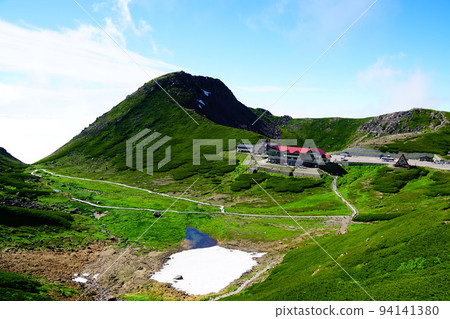 乘鞍山從小徑遠眺榻平平和惠比壽山 94141380