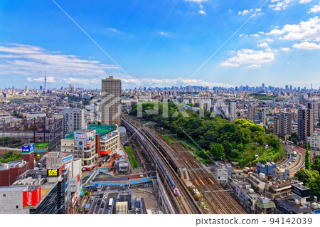 從North Topia看山形新幹線和東京晴空塔 94142039