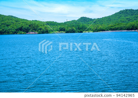 玉原湖 玉原水壩 湖景 初夏時節 94142965
