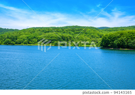 玉原湖 玉原水壩 湖景 初夏時節 94143165