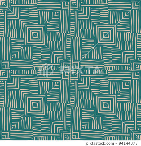 Tribal mosaic seamless pattern. Abstract geometric ethnic tile. Creative vintage ornament. Tribal mosaic seamless pattern. Abstract geometric ethnic tile. Creative vintage ornament. 94144375