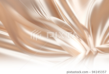 elegant golden satin silk wave texture 94145357