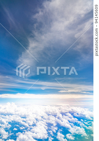 Sea of clouds seen from the plane Sea of clouds seen from the plane 94145609