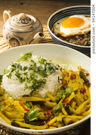 Gapao and Yellow Curry Thai Cuisine 94147004