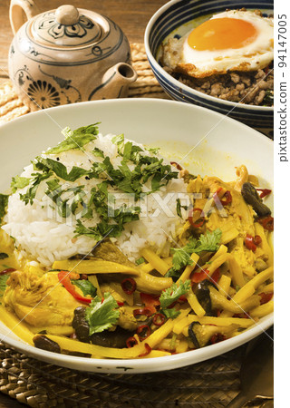 Gapao and Yellow Curry Thai Cuisine 94147005
