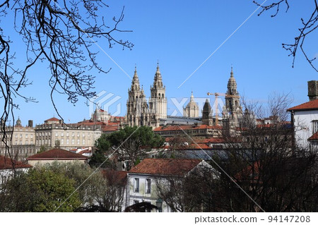 聖地的大教堂西班牙,聖地亞哥德孔波斯特拉 聖地的大教堂西班牙,聖地亞哥德孔波斯特拉 94147208