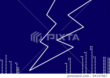閃電流行插畫藍藍 閃電流行插畫藍藍 94147867
