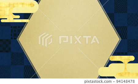 方格的日本風格背景 方格的日本風格背景 94148478