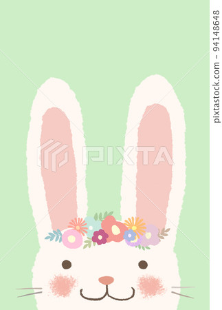 cute rabbit new year's card 94148648