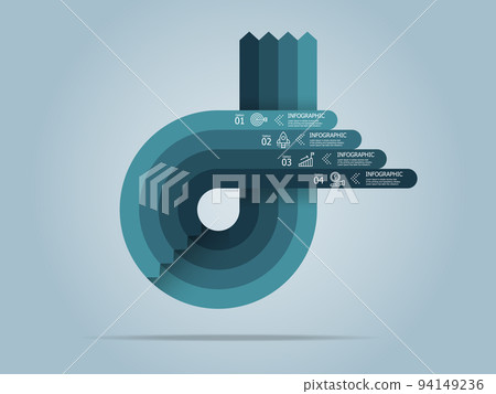 circle round arrow business infographic element presentation circle round arrow business infographic element presentation 94149236