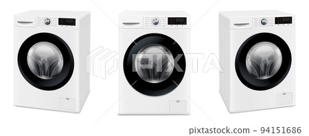 Washing machine mockup isolated on white background 94151686