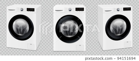 Washing machine mockup isolated on transparent background Washing machine mockup isolated on transparent background 94151694