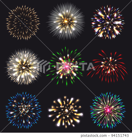 Fireworks mock up isolated Fireworks mock up isolated 94151743