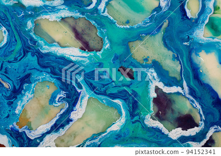 Abstract painting background, creative blue artwork. Hand drawn oil painting. Abstract art background. Oil painting on canvas. Color texture. Fragment of artwork. Spots of paint. Abstract painting background, creative blue artwork. Hand drawn oil painting. Abstract art background. Oil painting on canvas. Color texture. Fragment of artwork. Spots of paint. 94152341