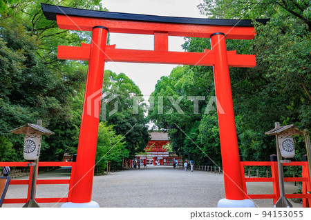 京都市左京區鴨宮神社（下鴨神社）南口的京都鳥居 94153055