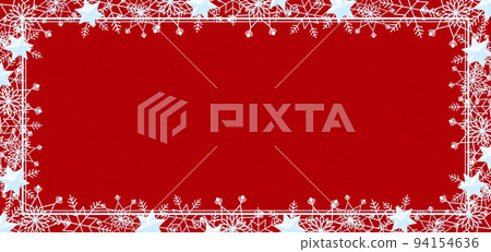 Snow crystal frame light blue background red dust (red) Snow crystal frame light blue background red dust (red) 94154636