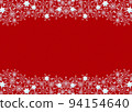Snow crystal frame light blue background red dust (red) 94154640