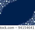 Snow crystal frame light blue background blue dust (blue) 94154641