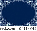 Snow crystal frame light blue background blue dust (blue) 94154643